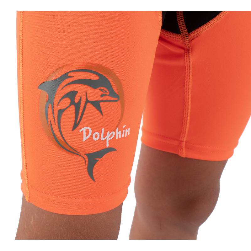 Seac Dolphin Kinder-Shorty 1,5 mm Schwarz/Orange