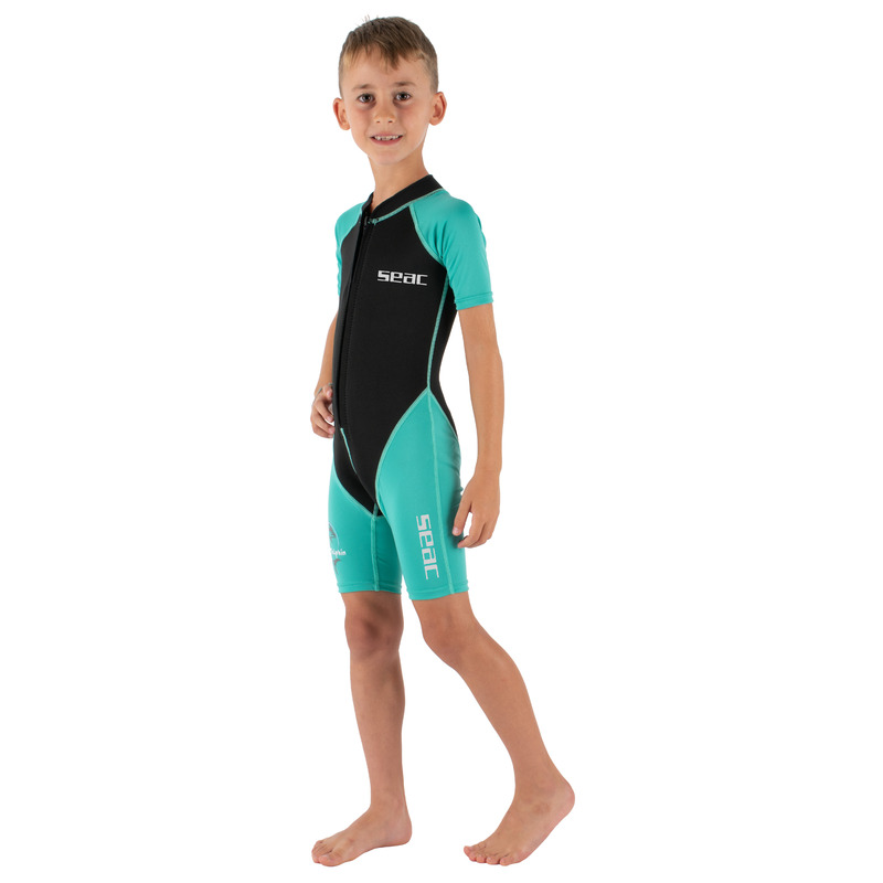 Seac Dolphin Kinder-Shorty 1,5 mm Schwarz/Tiffany