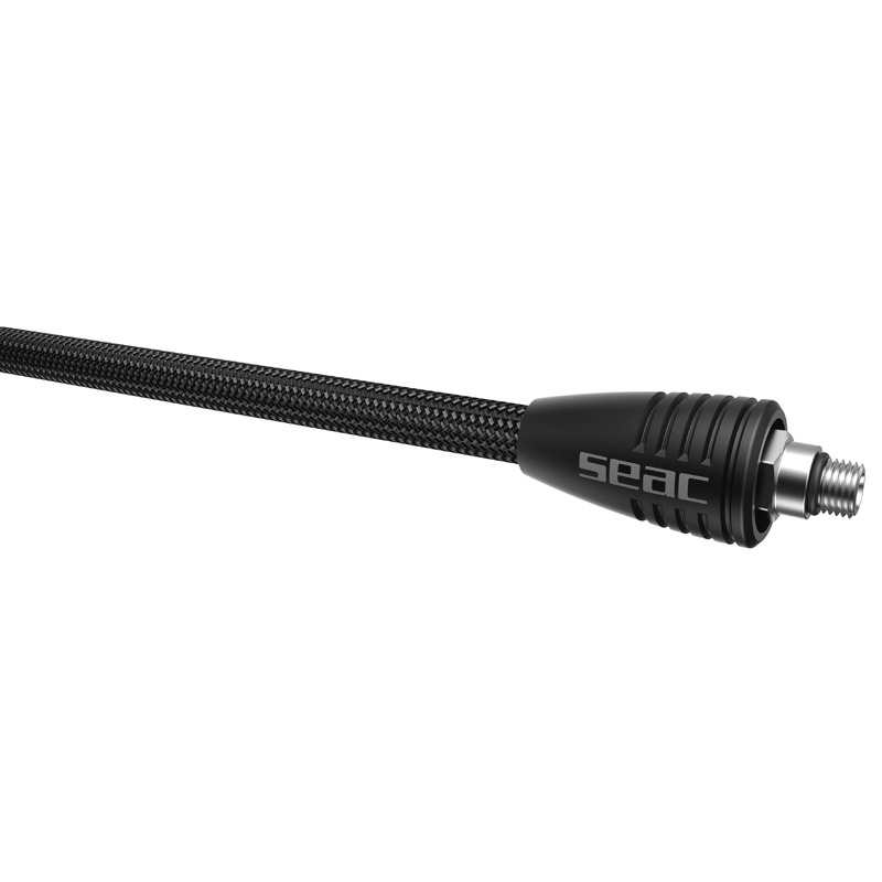 Seac Hi-Flex Mitteldruckschlauch 78 cm – Schwarz