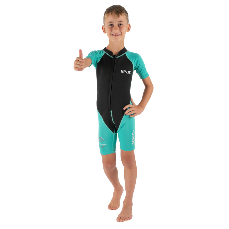 Seac Dolphin Kinder-Shorty 1,5 mm Schwarz/Tiffany