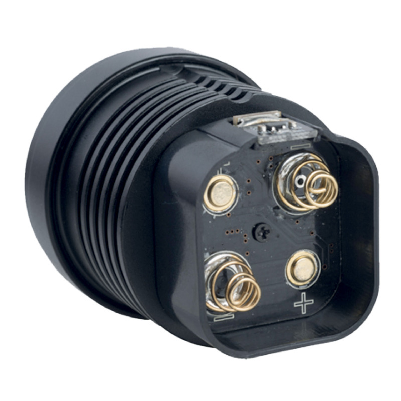 Betrieb Seac Tauchlampe Q5 durch Nr. 8 AA/R6 Alkalibatterie 1,5 Volt