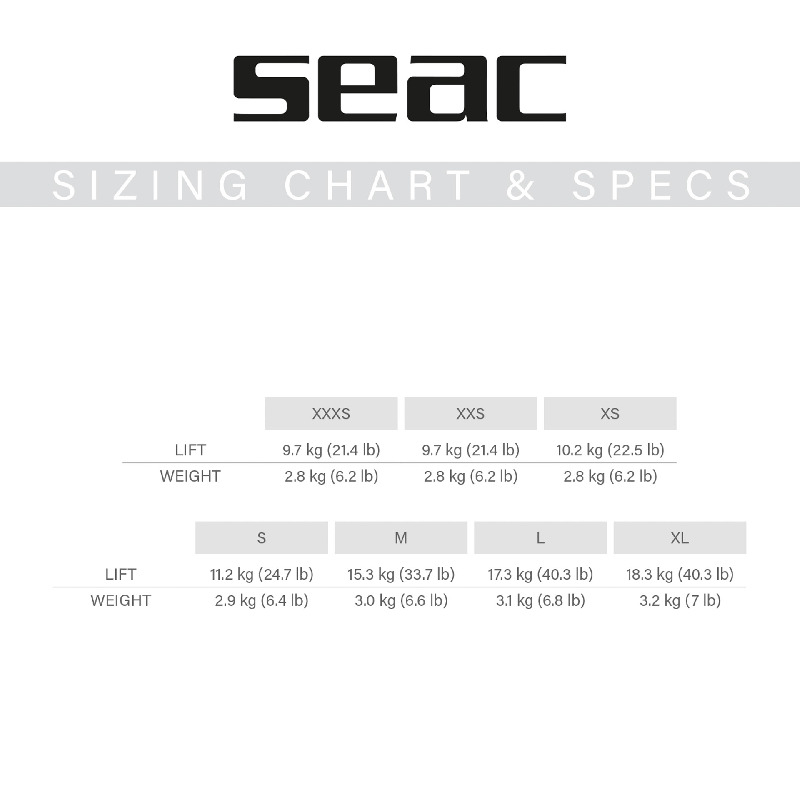 Seac Ego – robustes ADV-Tarierjacket aus 1000-Denier-Cordura