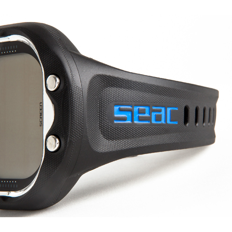 Seac Screen Tauchcomputer in Schwarz/Blau, Produktansicht 9