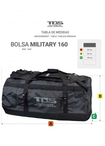 TDS Militar Elite 160 l – XXL Ausrüstungstasche