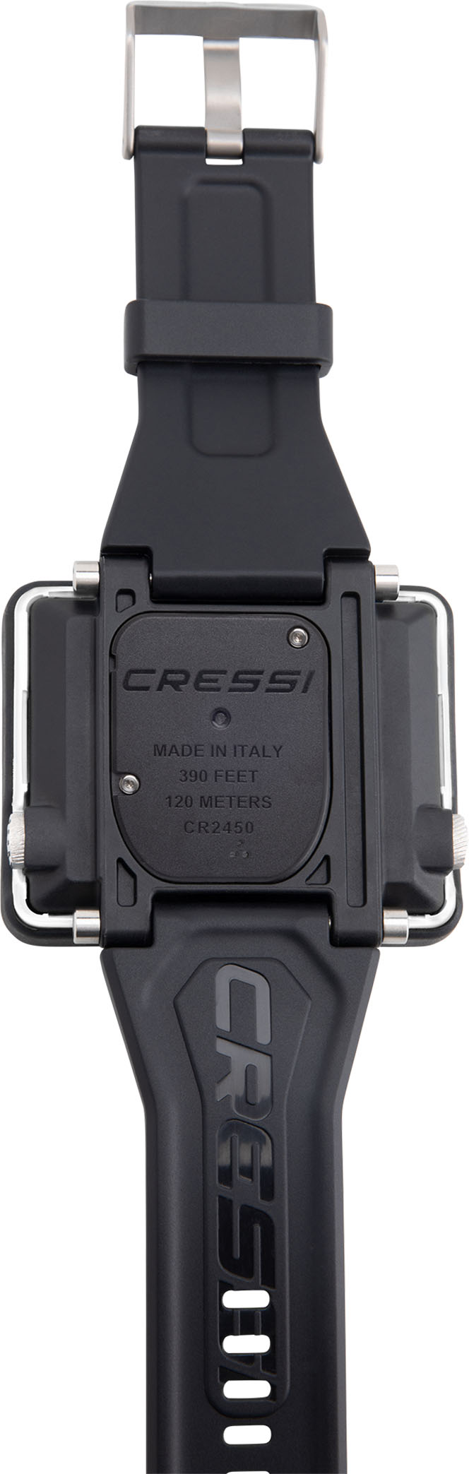 Cressi Tauchcomputer großes Display Raffaello Weiß Aufgeklappt