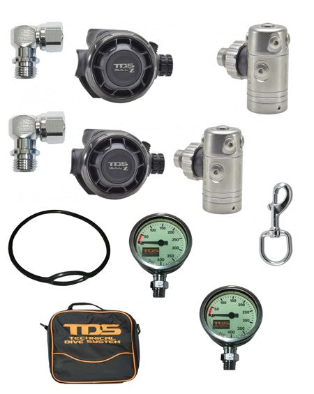 TDS Atemregler Sidemount-Set von TDS Technical Dive System als Produktbild bei my-tauchshop.de