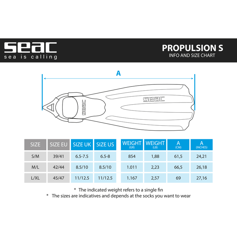Seac Propulsion S Sling Strap Geräteflossen von Seac, Ansicht 6