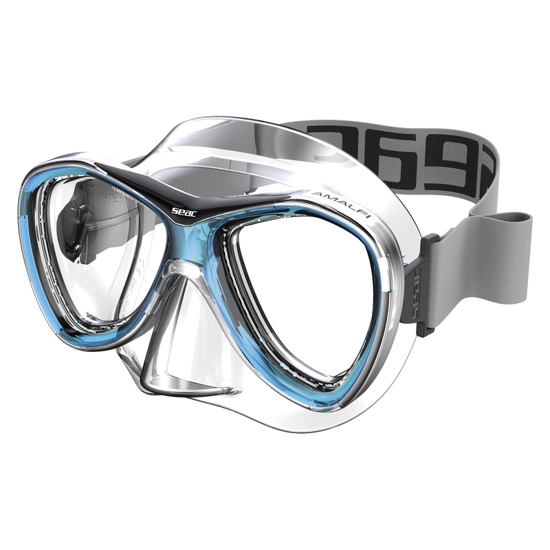 Seac Amalfi Silikon-Schnorchelmaske mit Stoffband