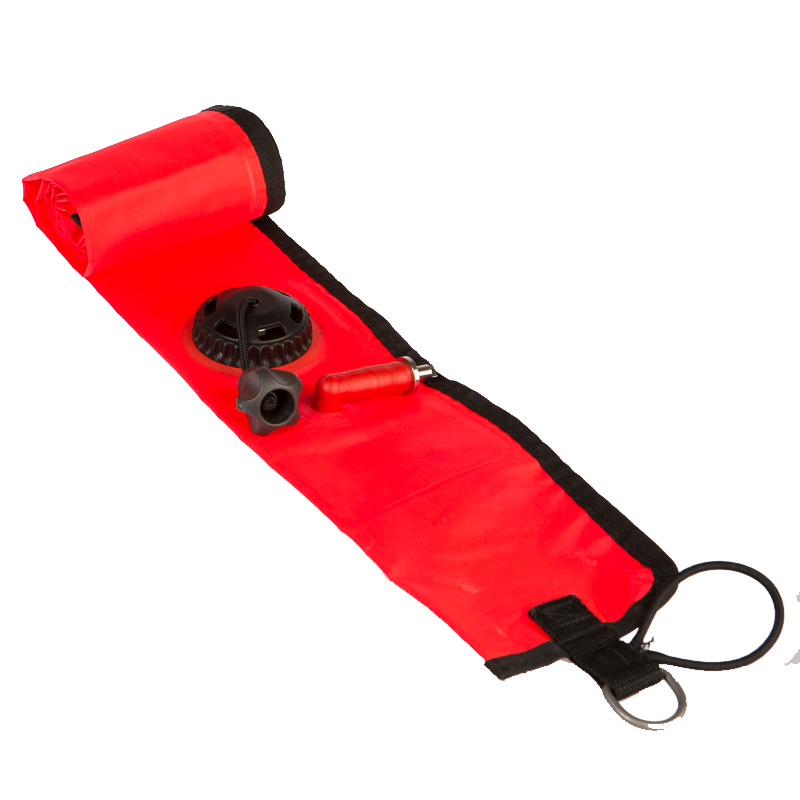 Tec Boje mit Ventil - 120cm x 12cm - Tauchsportvertretungen Taucherzubehör Tec Boje mit Ventil - 120cm x 12cm - Tauchsportvertretungen