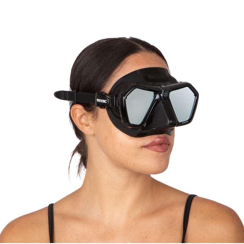 Seac Eagle Apnoe- und Freitauchmaske für optische Gläser