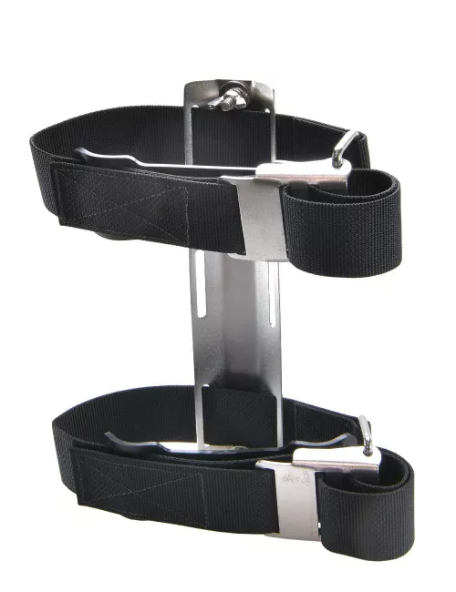 TDS Flaschengurt + Singletank Adapter Edelstahl Set