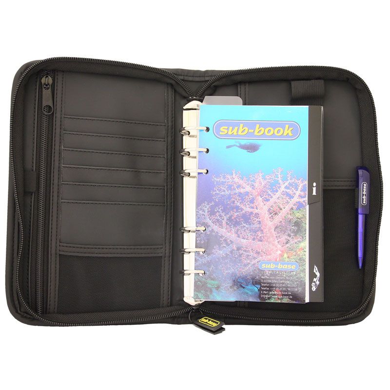 Sub Base Logbuch Sub-Book mit Starteinlage - Schwarz, Taucher Innenteil Sub-Book Logbuch Taucherbuch