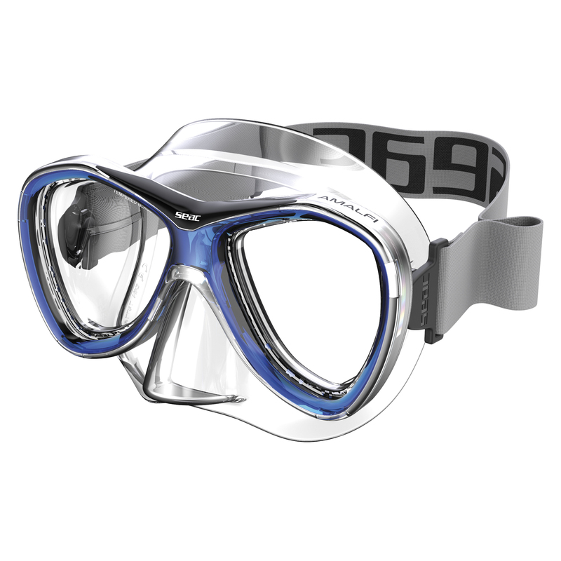Seac Amalfi Silikon-Schnorchelmaske mit Stoffband