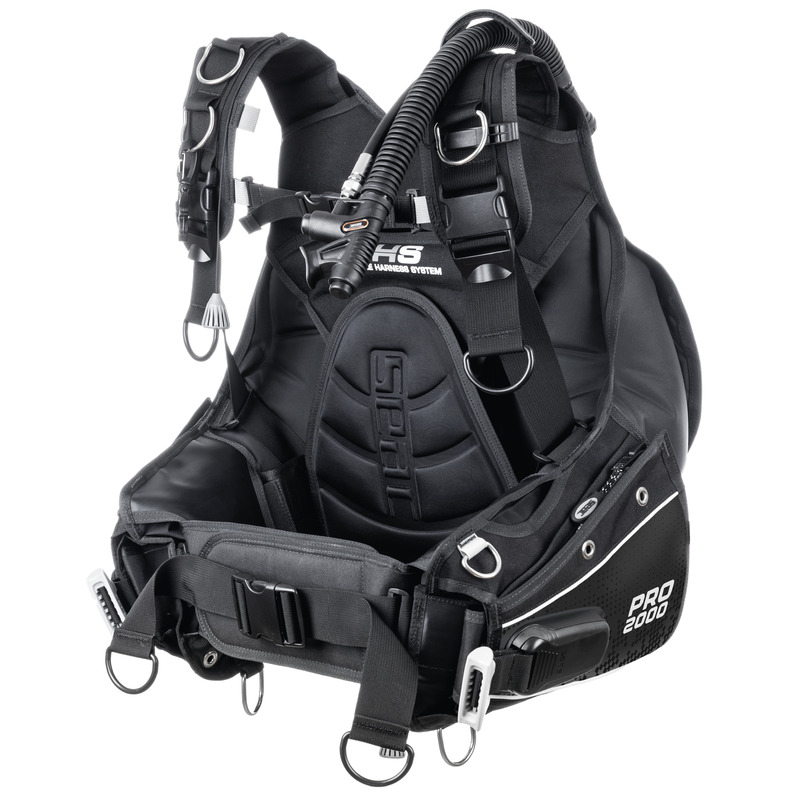Seac Pro 2000 Tarierjacket mit integriertem Bleisystem in der Vorderansicht
