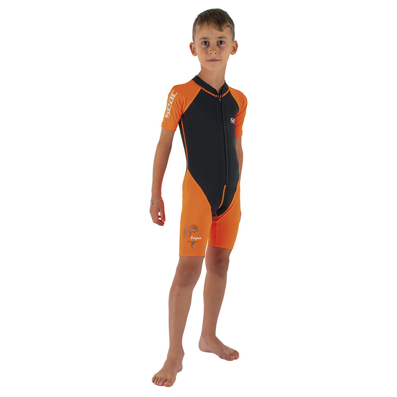 Seac Dolphin Kinder-Shorty 1,5 mm Schwarz/Orange