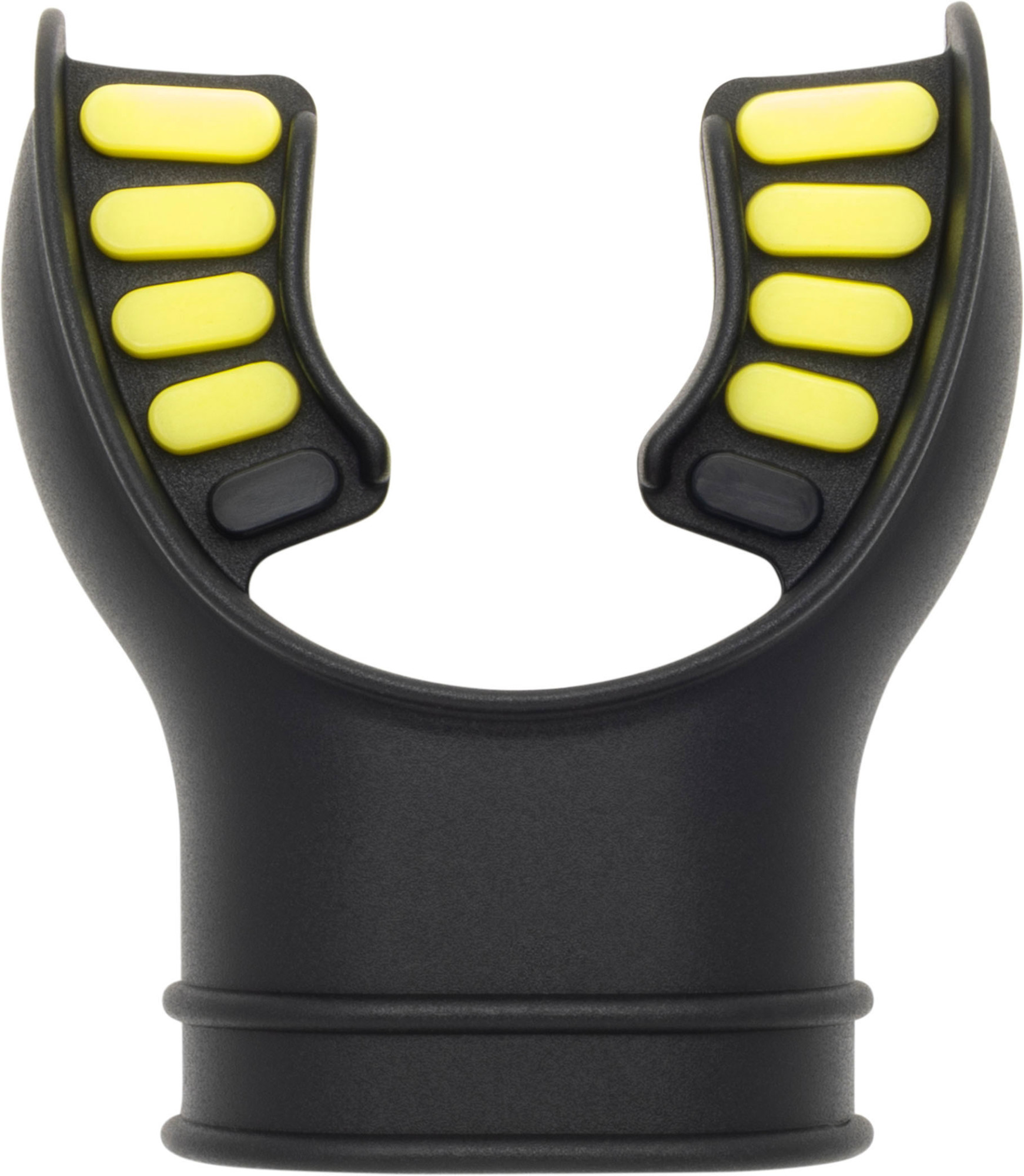 Cressi Silicone Mouthpiece 2 Tone in Schwarz / Gelb, Hauptansicht