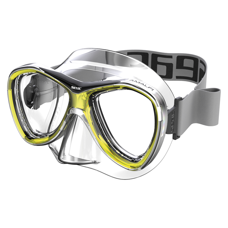 Seac Amalfi Silikon-Schnorchelmaske mit Stoffband