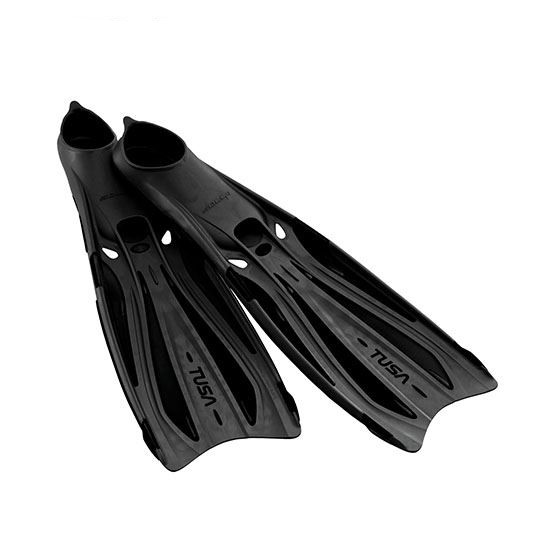 Anatomische Schnorchelflosse, Schwimmbadflosse TUSA-Solla-Full-Foot-FF-23, bequeme Solla Vollfuß-Version Black Schnorchelflosse, Schwimmbadflosse TUSA-Solla-Full-Foot-FF-23, Solla Vollfuß-Version schwarz