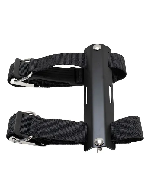 TDS Flaschengurt + Singletank Adapter Alu Black
