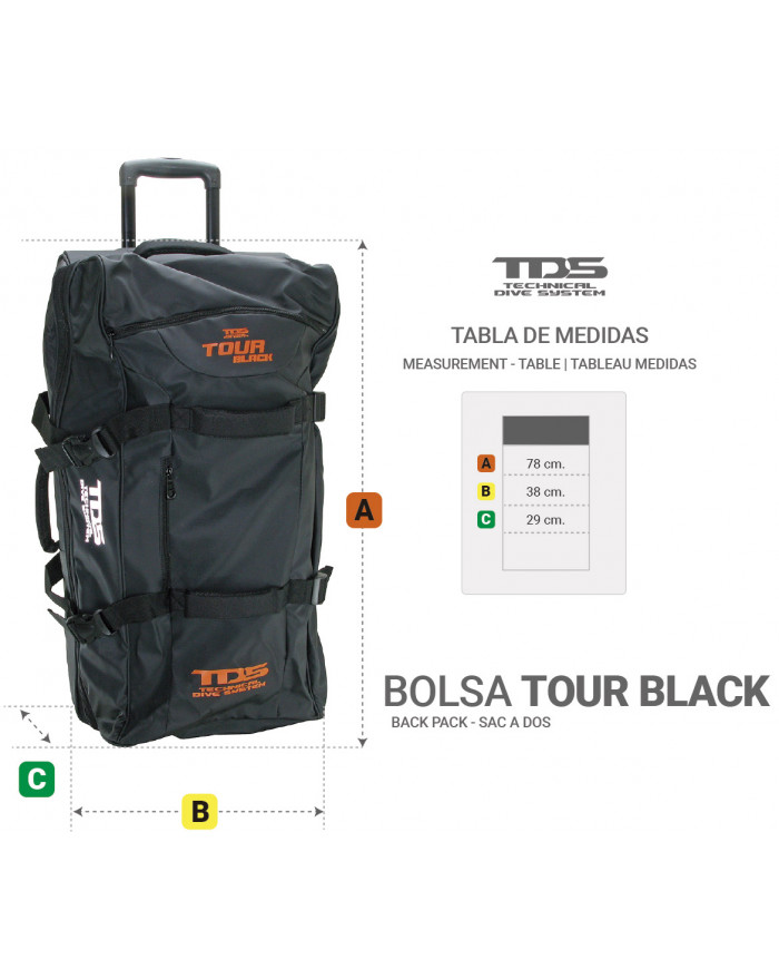 TDS Trolley Tour 90 l – Rolltasche für Tauchreisen
