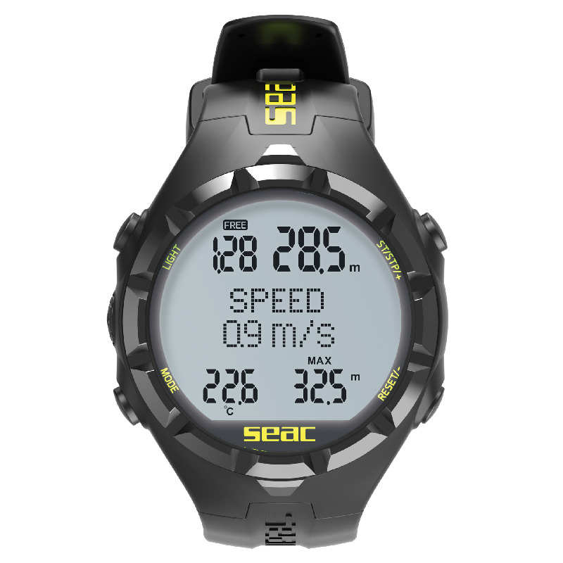 Seac Apnea HR Freitauchcomputer Schwarz/Gelb