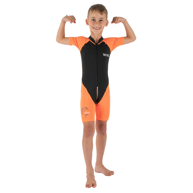 Seac Dolphin Kinder-Shorty 1,5 mm Schwarz/Orange