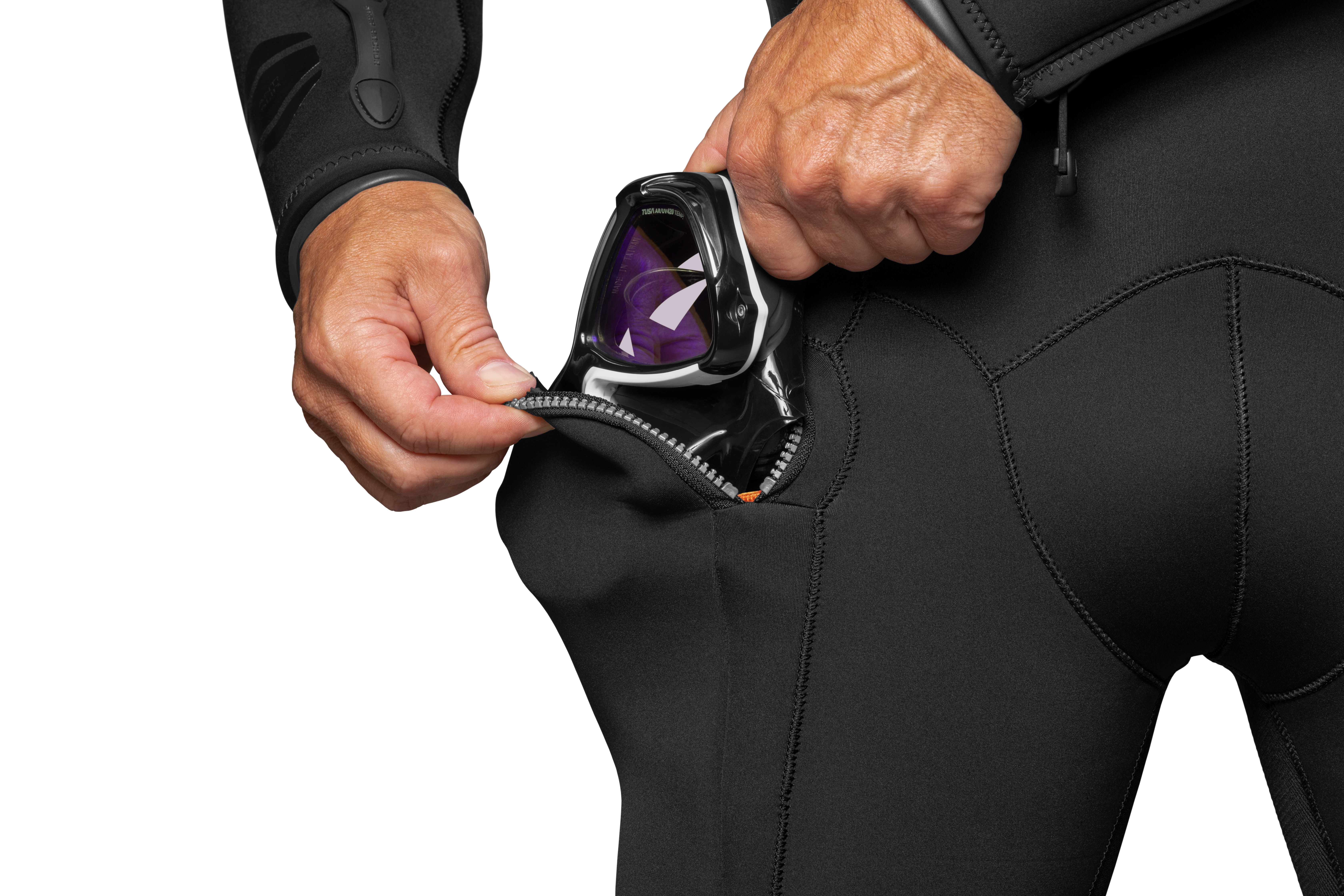 Taschen Waterproof SD Neoflex 7mm Halbtrockenanzug mit wasserdichtem Reißverschluss für maximalen Kälteschutz im heimischen See