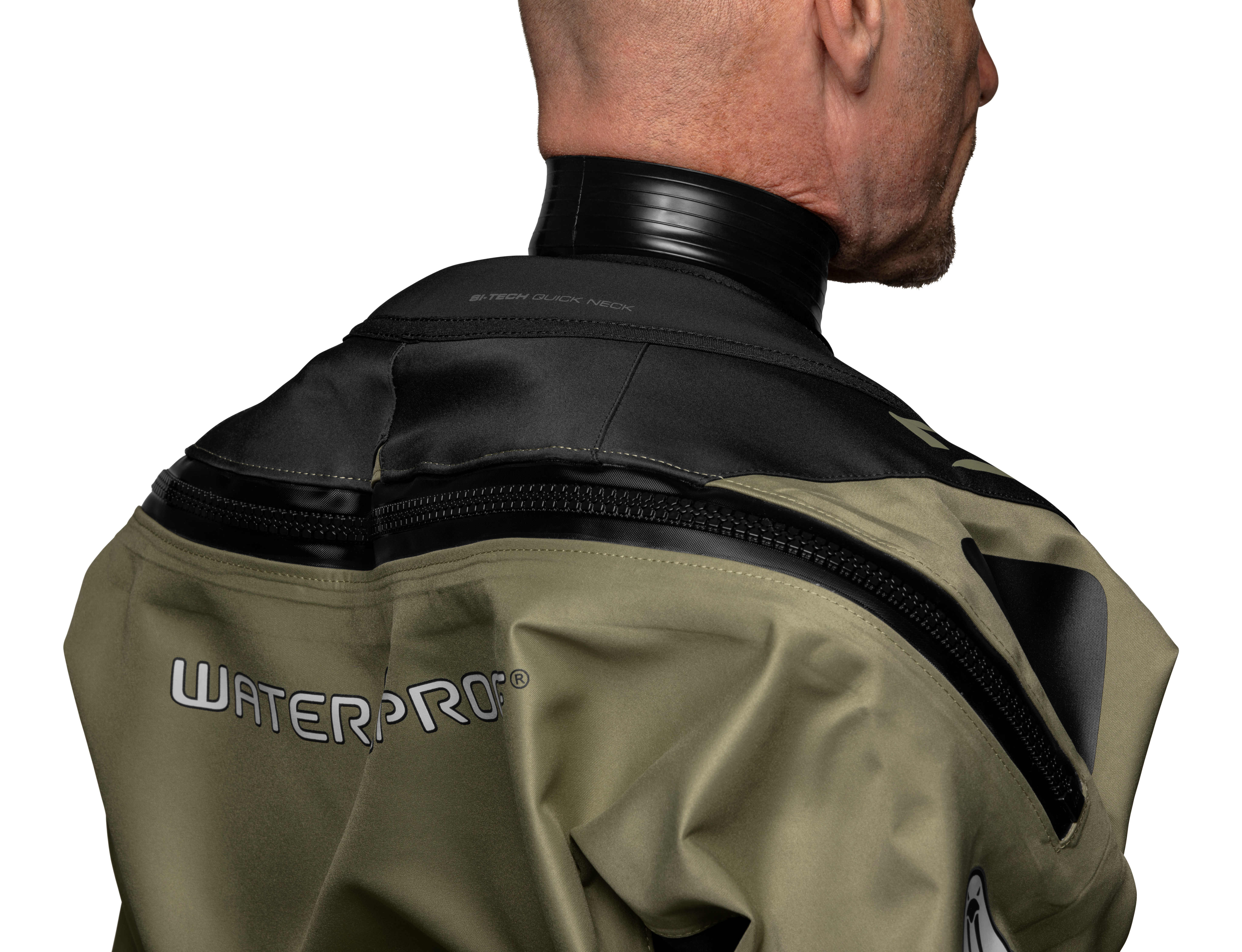 Wärmekragen leichter und beweglicher Waterproof D3 Ergo Trilaminat Trockentauchanzug für anspruchsvolle Tek-Taucher, Kaltwassertaucher und Reisen