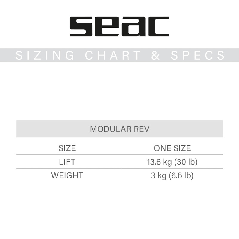Seac Modular REV – Wingjacket mit Rapid Exhaust Valve