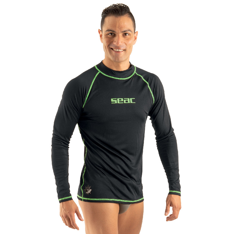 Seac T-Sun Long Herren Schwarz Rashguard