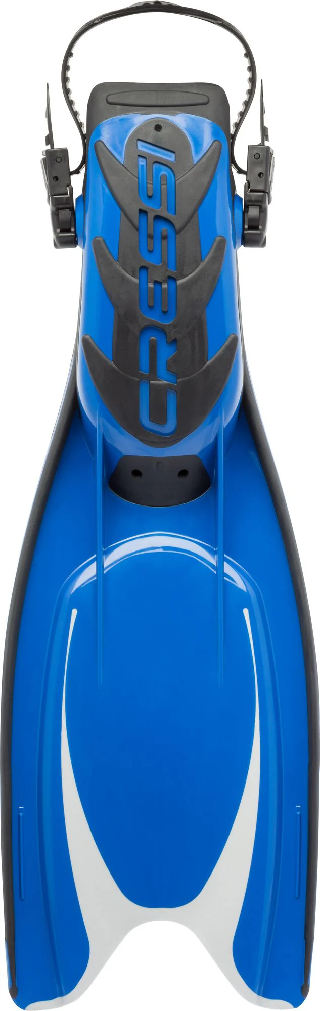 Geräteflosse Tauchflosse Fersenbandflosse universal Cressi Frog Plus Blau Hinten