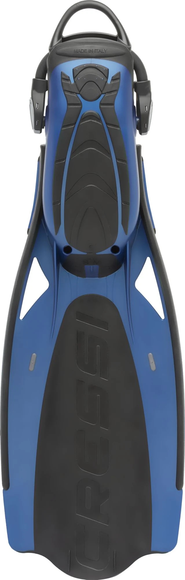 Geräteflosse Tauchflosse Fersenbandflosse Cressi Thor EBS kaufen Bungee-Strap Blau Hinten