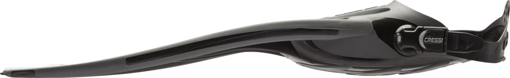 Geräteflosse Tauchflosse Fersenbandflosse universal Cressi Frog Plus  Seite Schwarz