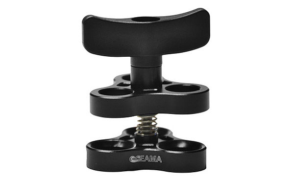 Zubehör Tauchlampe Oceama Kugelverbinder für Basisträger und zwei Fotoarme