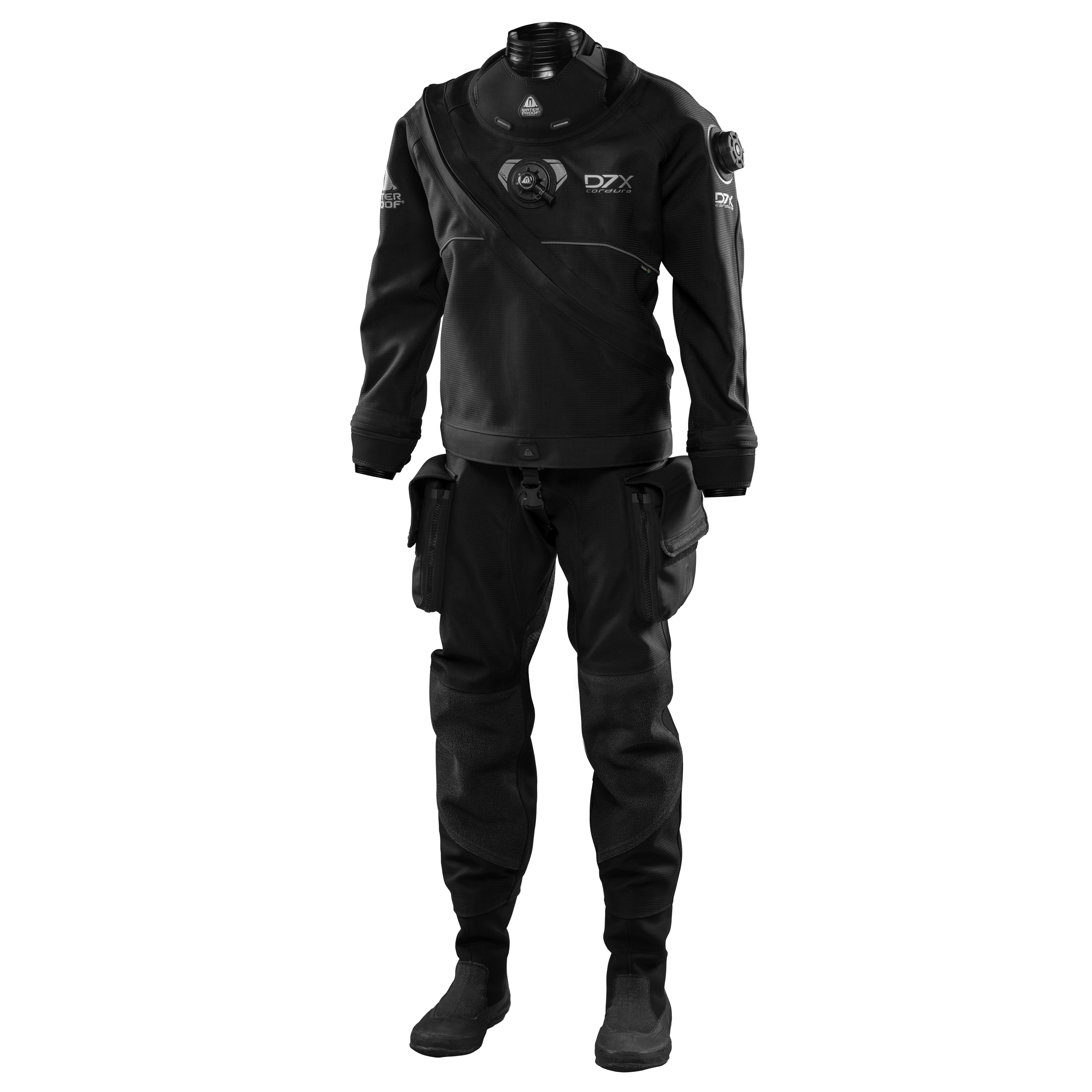 Man-Front_Waterproof D7X Cordura Trockentauchanzug mit extremer Abriebfestigkeit für Wrack- und Höhlentaucher
