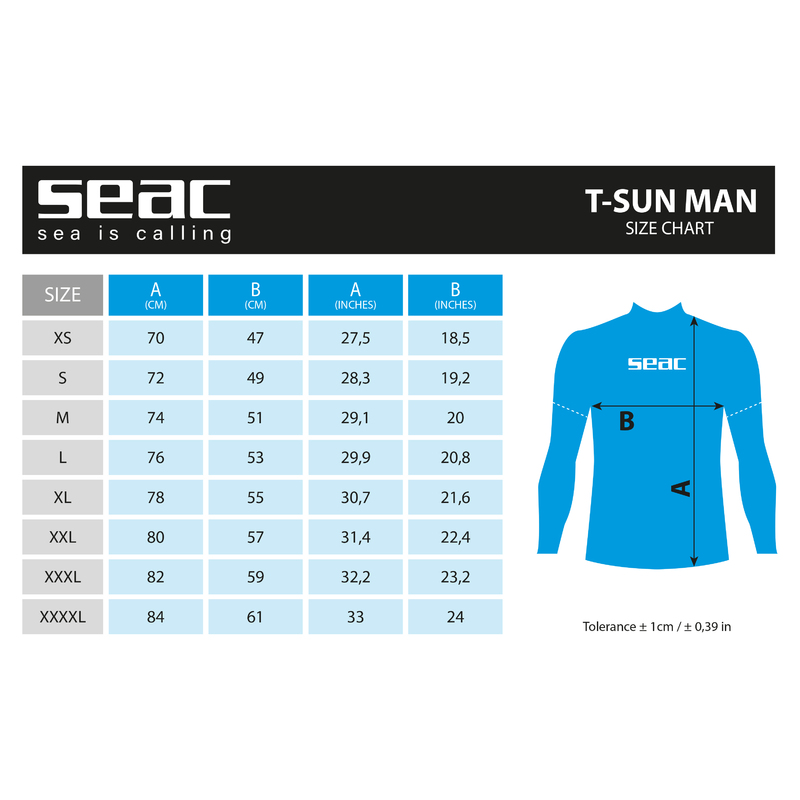 Seac T-Sun Long Herren Schwarz Rashguard