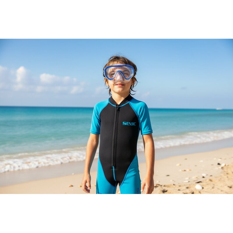 Seac Dolphin Kinder-Shorty 1,5 mm Blau/Schwarz Schnorcheln Schwimmen
