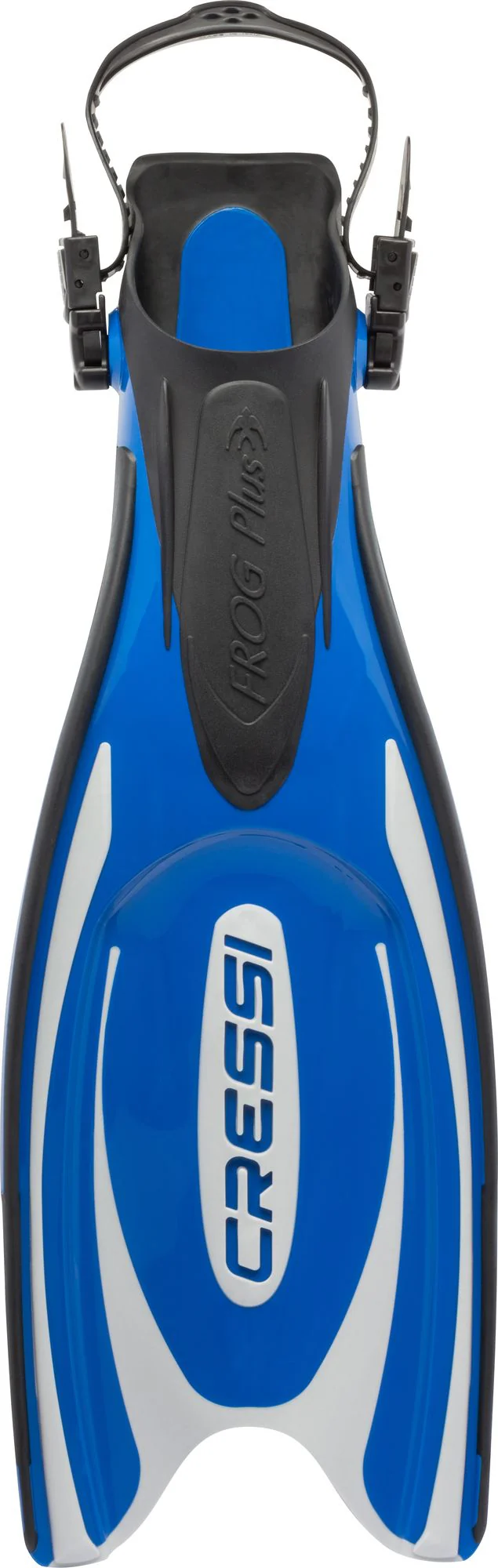 Geräteflosse Tauchflosse Fersenbandflosse universal Cressi Frog Plus Blau