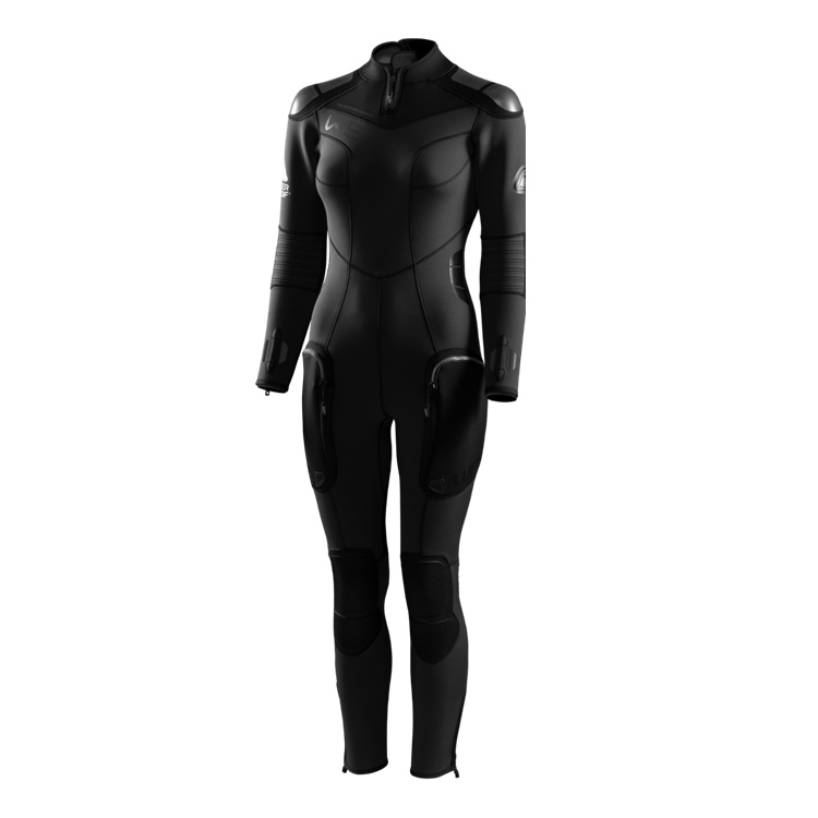 Waterproof W5 3,5mm Neoprenanzug 3mm Overall Fullsuit Lady Ladies Frauen Vorne