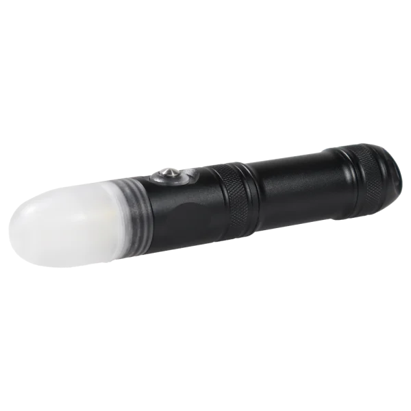 Die kompakte Oceama Flash LED-Tauchlampe aus Aluminium. Nutzbarkeit als Signalblitzer und 4000 Lumen Videolampe.