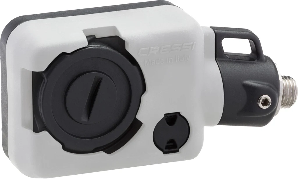 Cressi Fini Finimeter Digi2 zu Set Cressi T10-SC PVD Master Weiß Rückseite