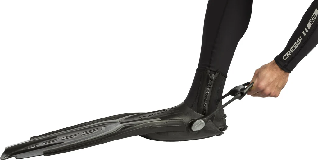 Geräteflosse Tauchflosse Fersenbandflosse Cressi Thor EBS kaufen Bungee-Strap Bungee