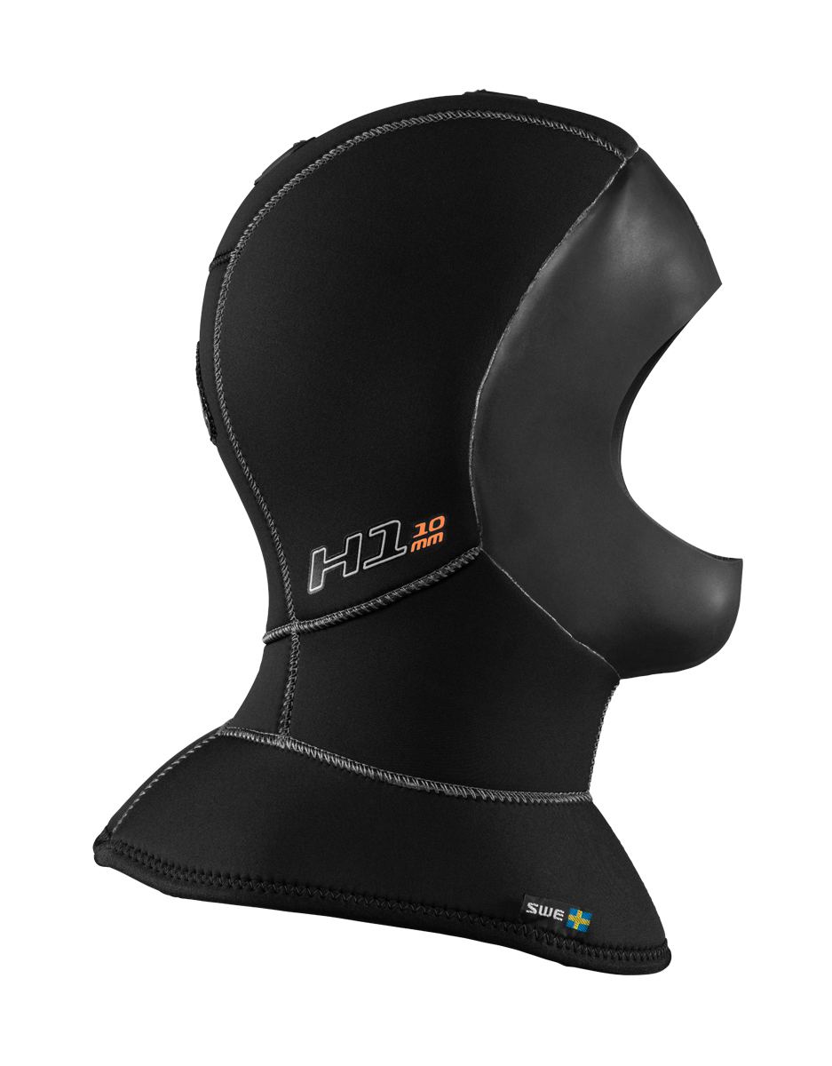 Kopfhaube zum Tauchen H1 5/10MM SANDWICH POLAR EVOLUTED schwarz