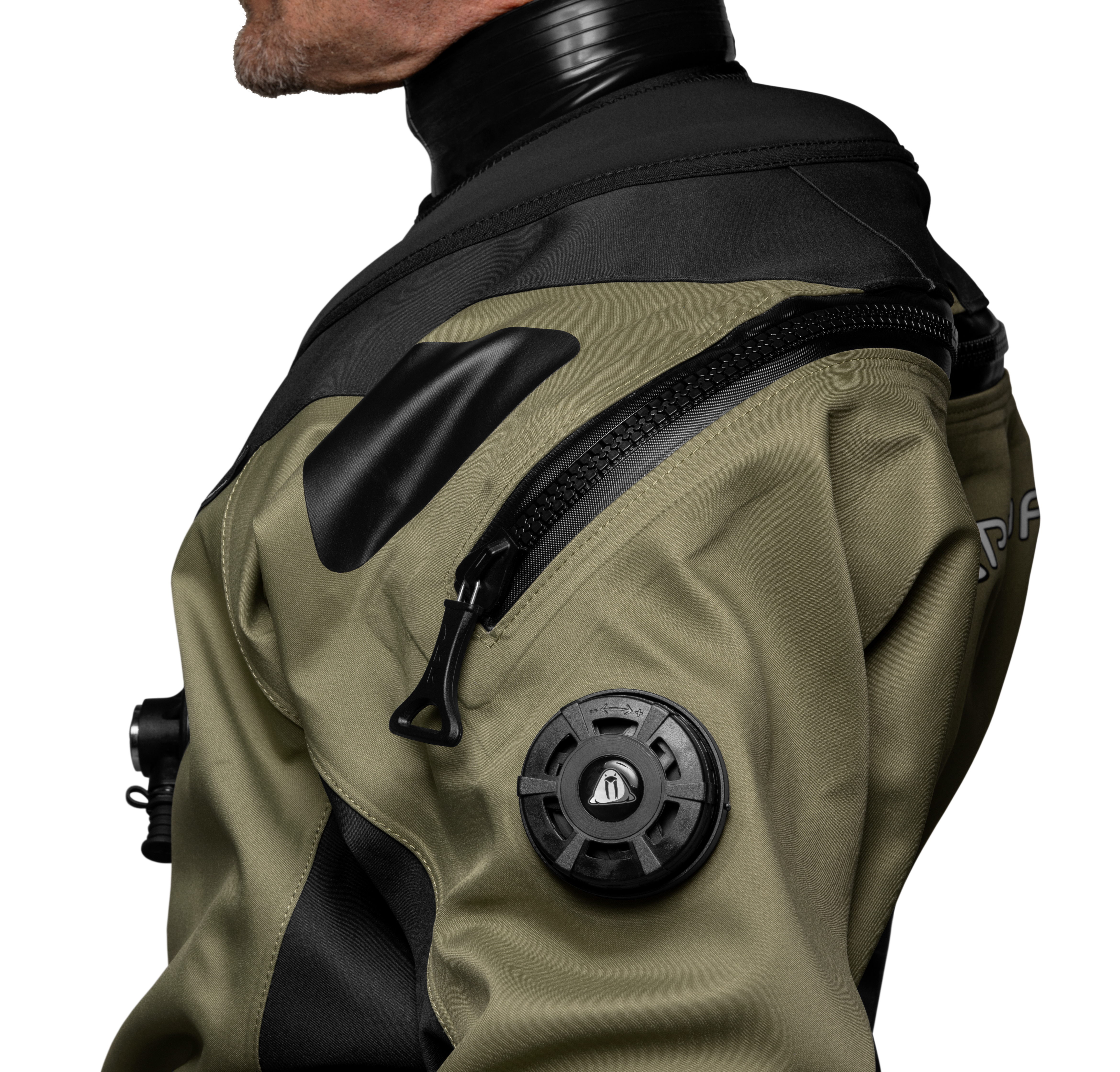 Ventile leichter und beweglicher Waterproof D3 Ergo Trilaminat Trockentauchanzug für anspruchsvolle Tek-Taucher, Kaltwassertaucher und Reisen