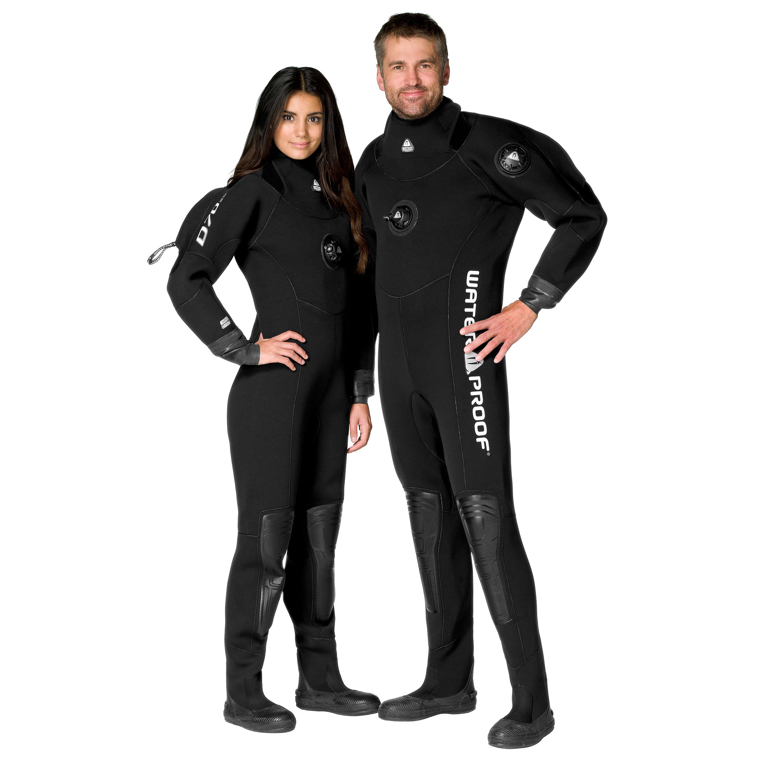 Waterproof D70 SC Neoprene schwarz Lady Man Frau und Mann abgebildet in Trockentauchanzug Waterproof D70 SC Neoprene schwarz