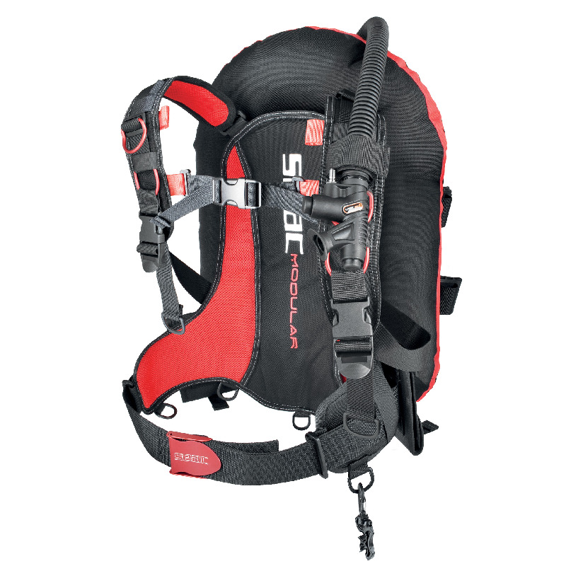 Seac Modular Valve modulares Wingjacket mit REV-Schnellablass in der Vorderansicht