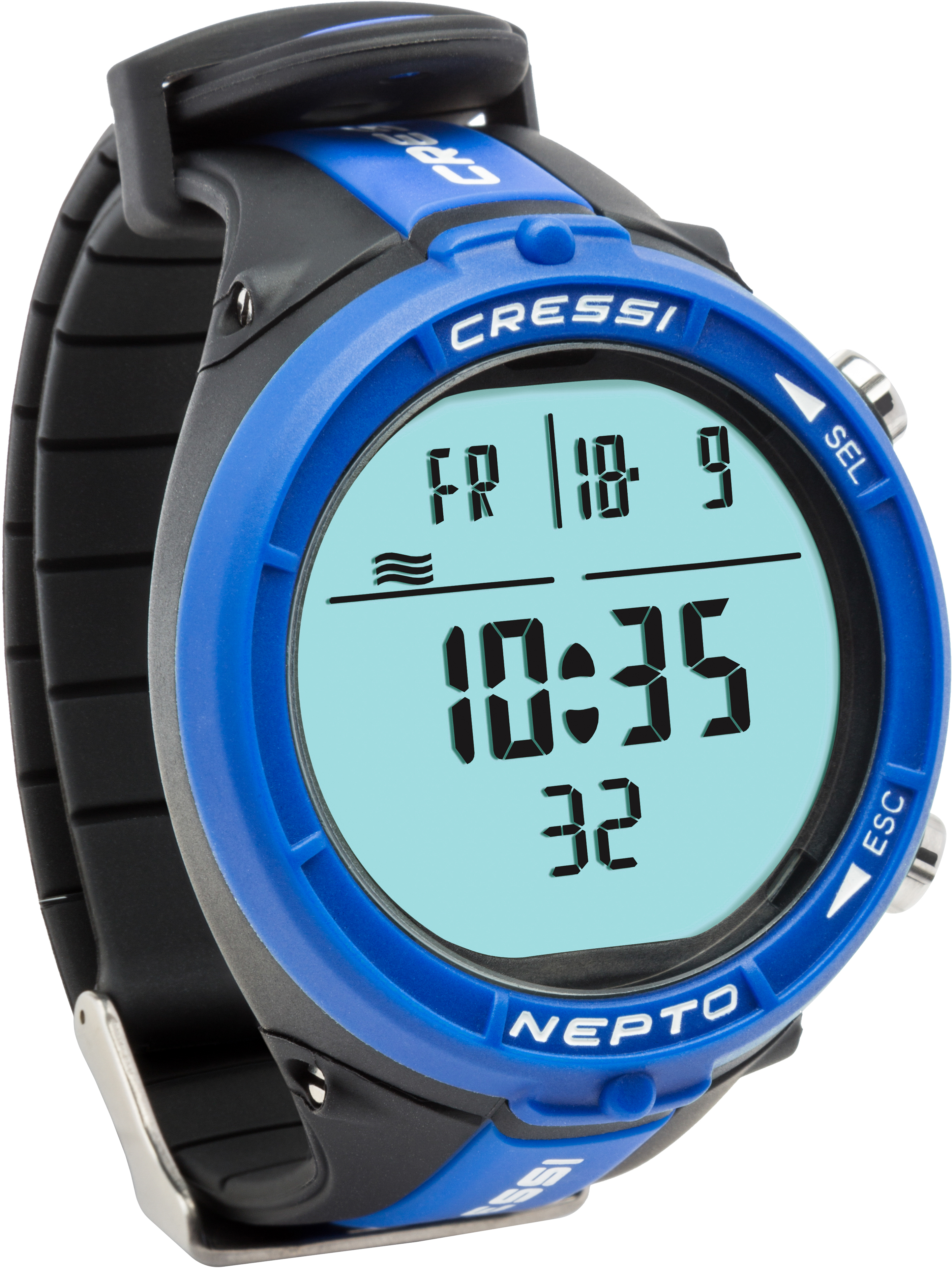 Cressi Nepto Tauchcomputer schwarz bllau green