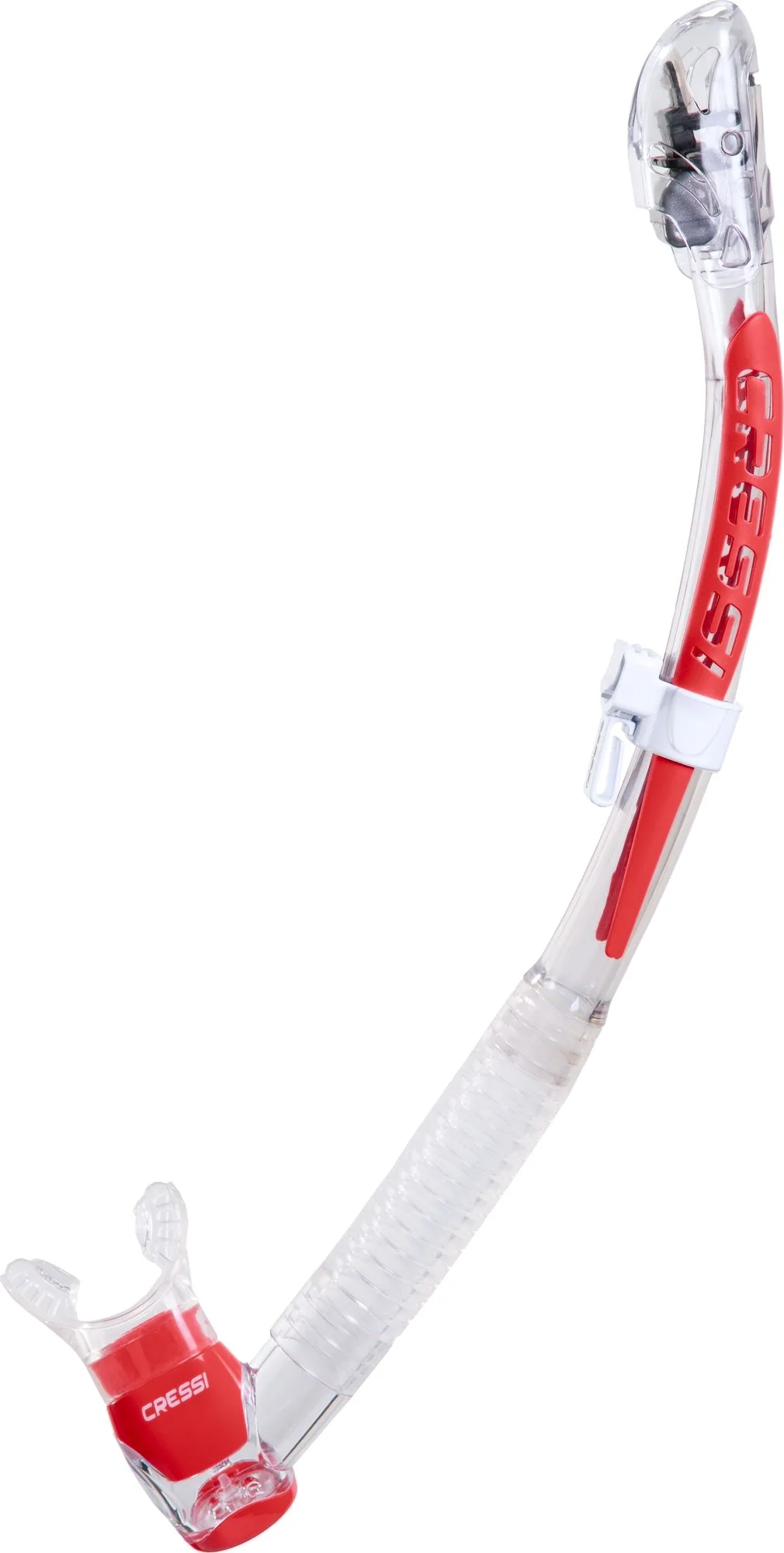 Schnorchel Ventil Cressi Ventilschnorchel Itaca Transparent Rot Hinten