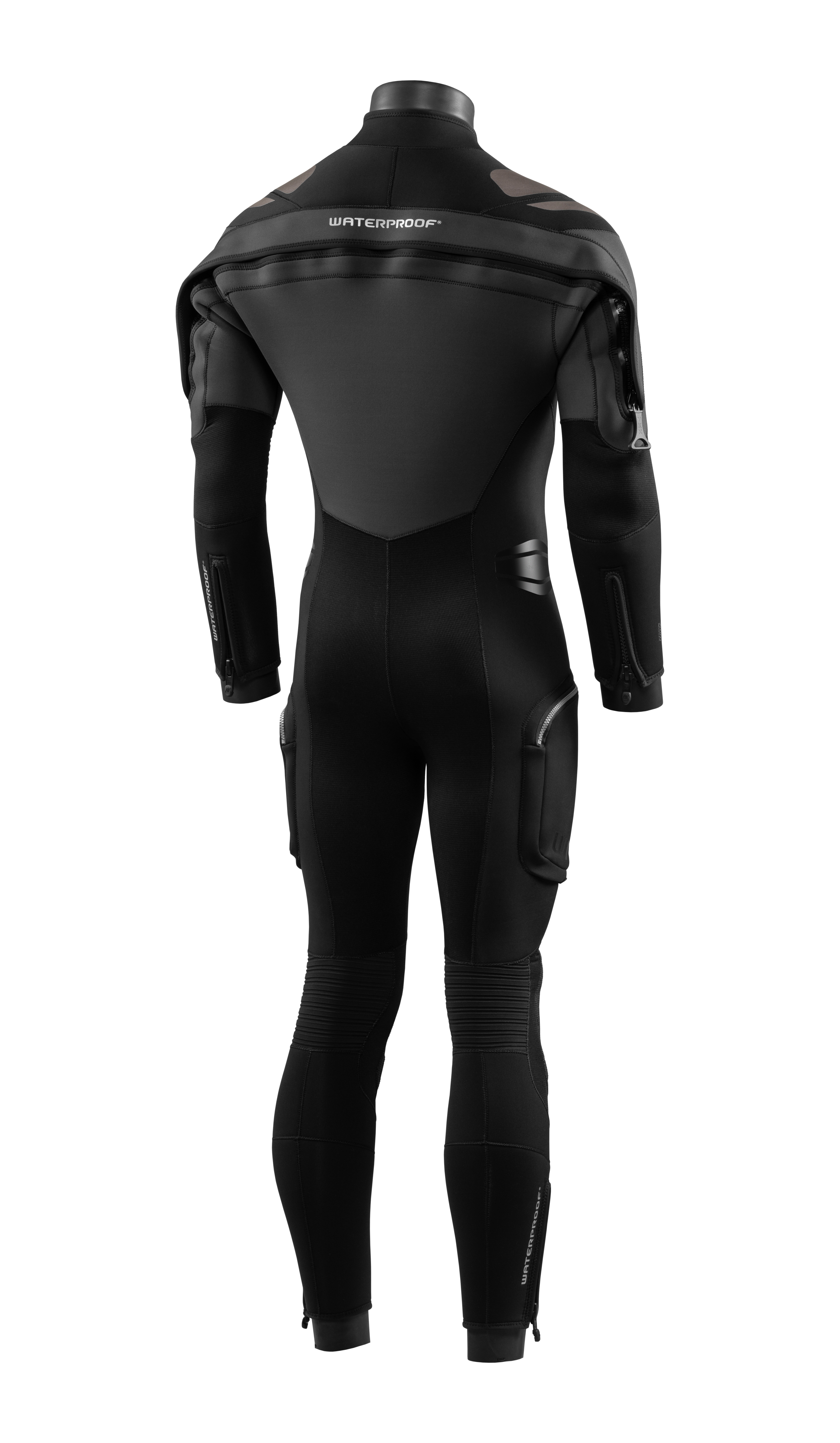 Mann Rücken Waterproof SD Neoflex 7mm Halbtrockenanzug mit wasserdichtem Reißverschluss für maximalen Kälteschutz im heimischen See